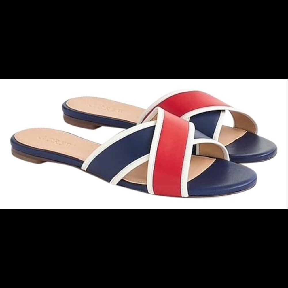 J Crew Colorblock Cora Sandals
